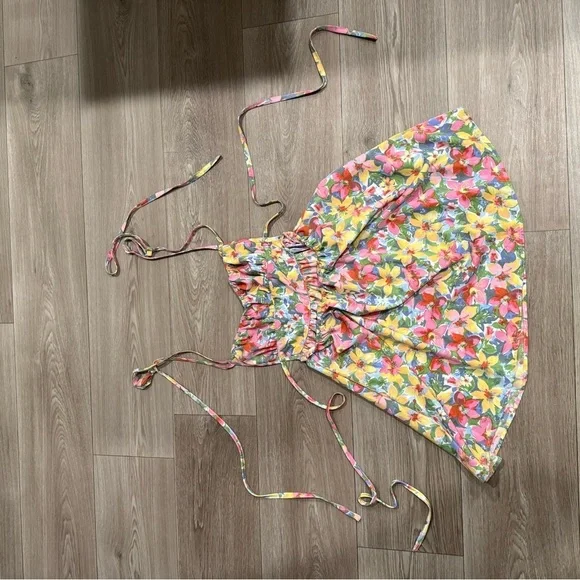 SHEIN Multicolor Floral Mini Dress. Petite Small. Worn once. - Picture 5 of 7